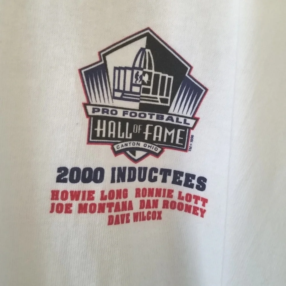NFS Pro Football Hall of Fame 2000 Inductees Joe Montana T-Shirt Mens XXL NEW - Picture 2 of 7